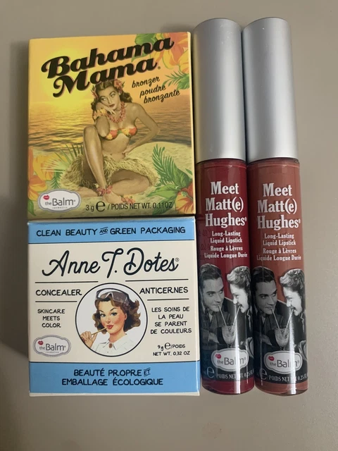 Bahama Mama Bronzer/Anne T. Dotes Concealer/2 theBalm liquid Lipsticks