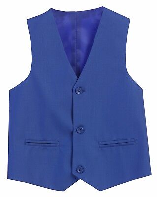 MAGEN Ragazzi Blu Formale Slim Fit Tuta 3 PZ Set Cappotto, giubbotto, pantaloni taglia 1-18 3
