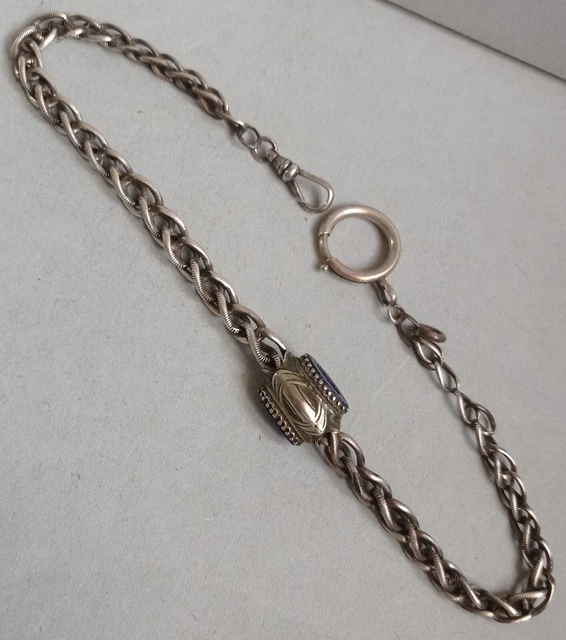 Chaîne Ancienne En Argent Massif - Poids : 12 Grammes - Bijou Vintage Occasion