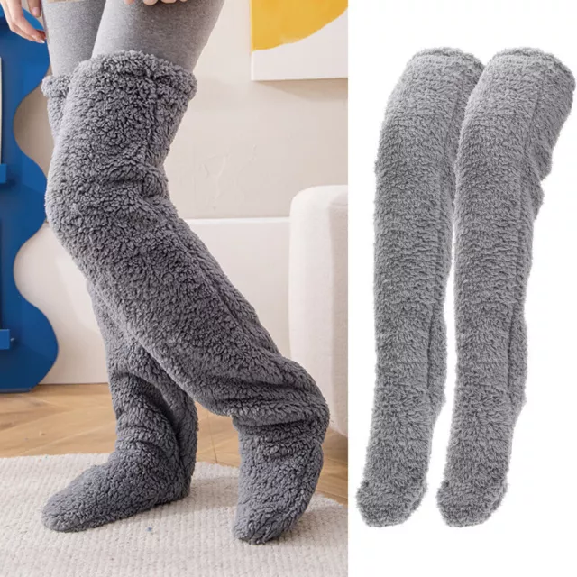 New Snugglepaws Sock Slipper Plush Cozy Fuzzy Socks Women Warm Soft Fluffy Thick