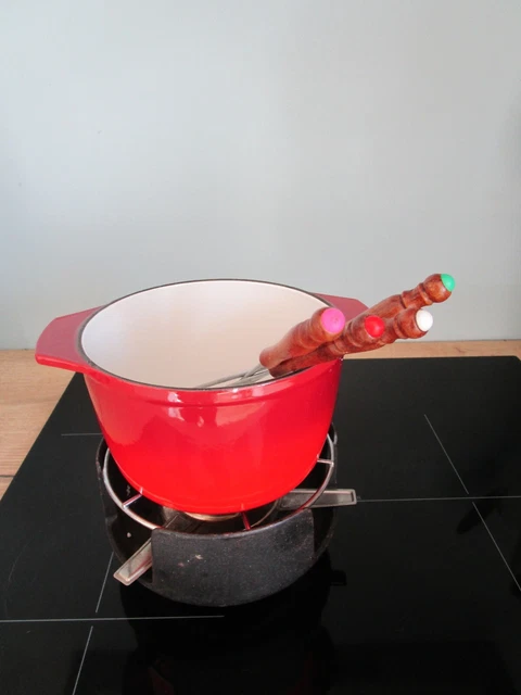Beka 16304204 Service à Fondue Fonte, Rouge, 20 cm