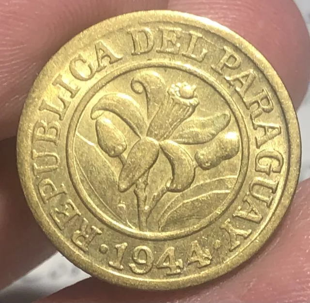 PARAGUAY KM22 10 Centavos 1944 UNC BU