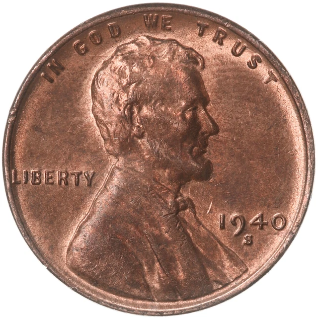 1940 S Lincoln Wheat Cent Uncirculated Penny US Coin