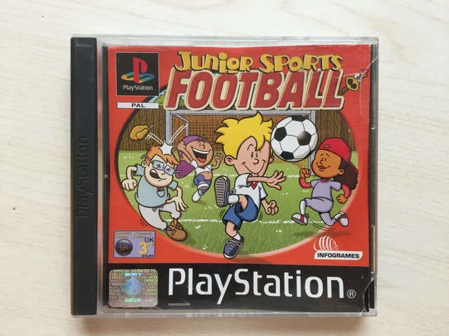 Junior Sports Football PS1 Sony Playstation Game UK PAL USED