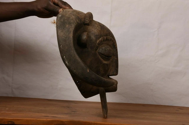 African tribal art, fantastic Luba Helmet from DRC,region du Shaba. 3