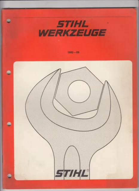 STIHL Werkzeuge Motorsägen Motorgeräte 1985 Katalog Waiblingen Fotos Motorsäge