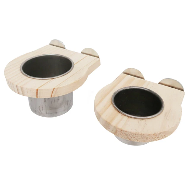 2 PCs/Set Parrot Drinking Bowl Pet Parrot Feeder Bird Cage Feeder Food