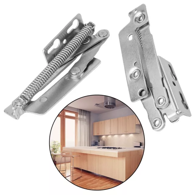 Premium Quality Metal Hinges for Cabinet Doors 80 Degree Lift Up Stay (2pcs)