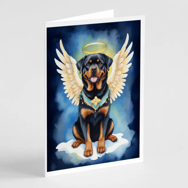 Rottweiler My Angel Greeting Cards and Envelopes Pack of 8 DAC7069GCA7P