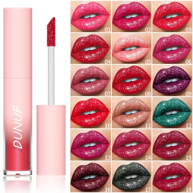 Kawaii Kisses Glitter Lip Kit 2 Colors Shiny Diamond And Metallic Lip  Glitter Makeup Lipstick Lip Gloss Glitter Lips Makeup With Lip Primer And  Brush