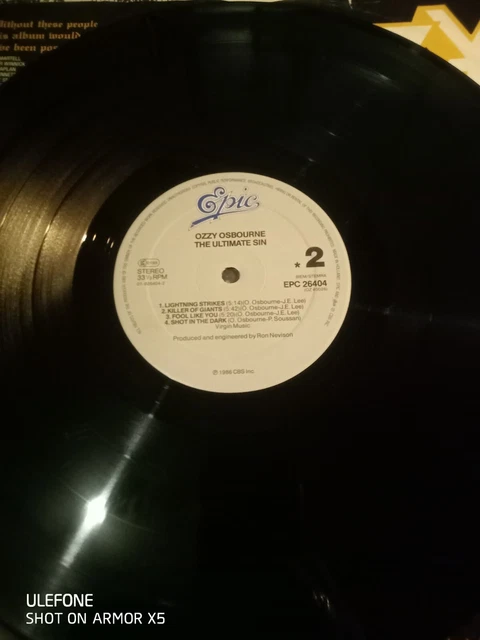 ozzy osbourne the ultimate sin recenzja
