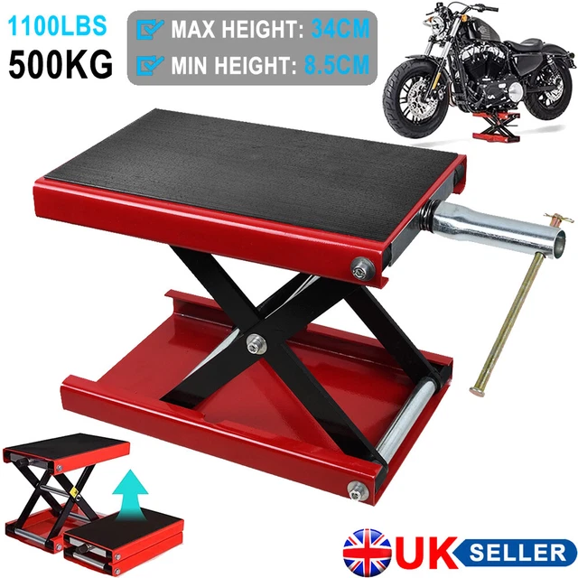 Adjustable Motocross Trails Dirt Bike Lift Stand Bikes Wide Deck Motorcycle Lift Jack Hoist Stand Bikes