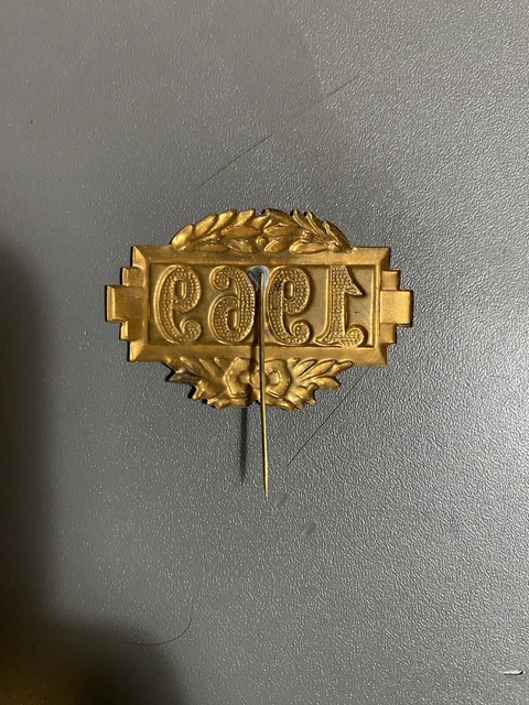 JEAN BART CUIRASSÉ 1940 Insigne Miniature Marine Courtois ORIGINAL PIN