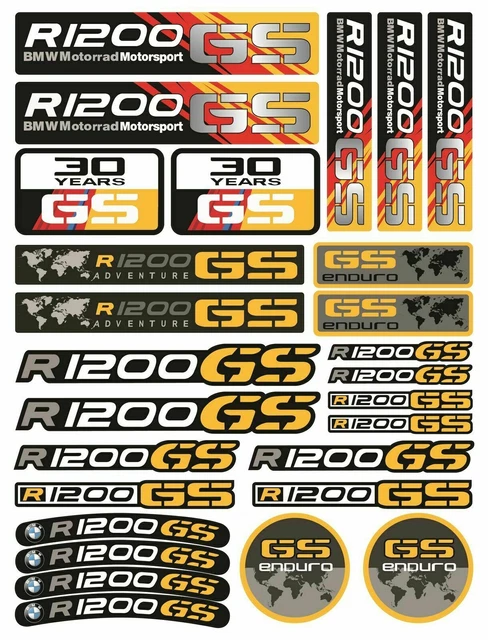 BMW MOTORRAD R1200GS Stickers Set adesivi Decals R1200 GS Adventure ...