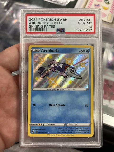 2021 Pokemon SWSH Shining Fates #SV031 Arrokuda - Holo PSA 10 GEM MINT