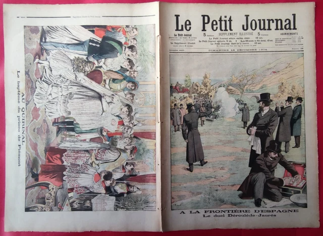 Le Petit Journal N°111 - 1893 - Duel Déroulède/Clémenceau 'La Galette' - Original