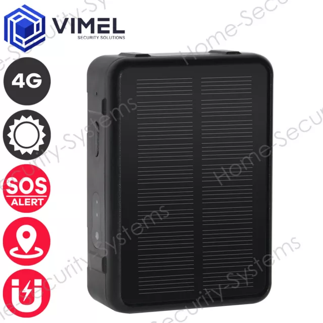 Real Time 4G GPS Tracker Solar Panel Magnetic 3G 9000mAh Vehicle Accessory
