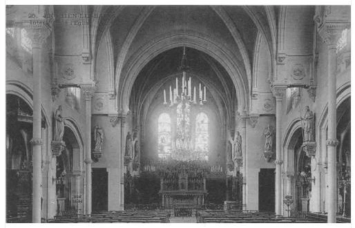 Dep 95 Enghien Les Bains Interieur De L'eglise