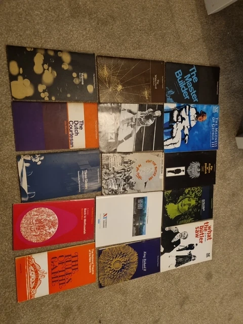 theatre programmes Old Vintage job lot X15 Astd King Richard National Tanzi Etc