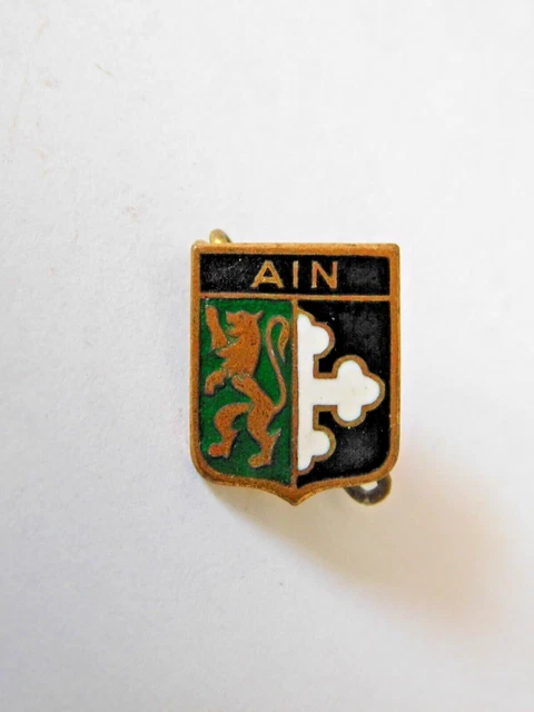 INSIGNE MINIATURE BOUTONNIÈRE émail 27° RI Régiment Infanterie 18x11 mm