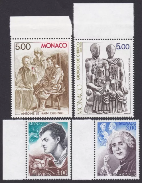 Principauté de Monaco  Timbre  neuf** N°  1655 à 1658  / 1988