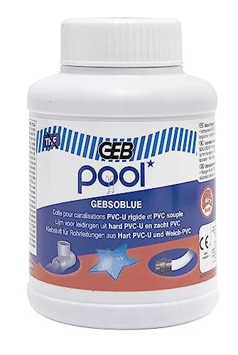 GEB Colle PVC spécial piscine - 250 ml - Gebsoblue