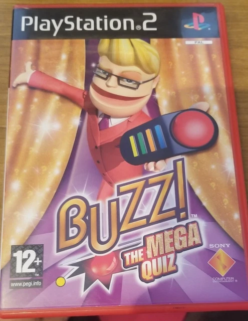 BUZZ THE MEGA Quizz Game PS2 Playstation only the cd like picture no