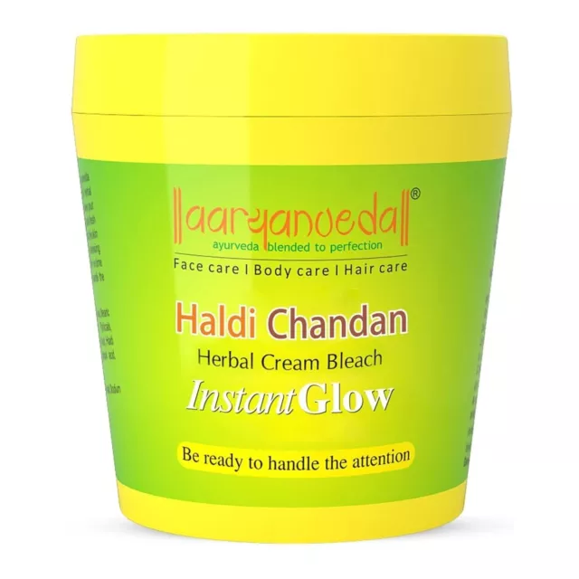 Aryanveda Herbals Haldi Chandan Crème décolorante pour tous les types de...