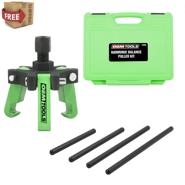 HARMONIC BALANCER PULLER Crank Pulley Removal Kit Engine Motor Rod Auto