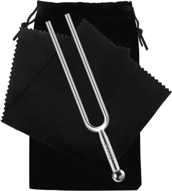 A440 Hz Stimmgabel 440 Hz Aus Edelstahl Tuning Fork Mit Reinigungstuch Chwarzer