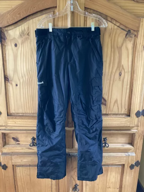 Boys Kids Youth SkiGear Black Snow Ski Pants Size L