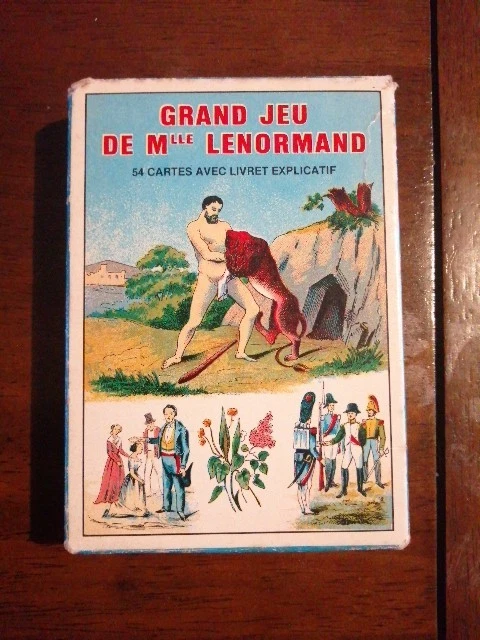 Tarot Divinatoire Grand Jeu De Mademoiselle Lenormand, 54 Cartes, Fabriqué En France