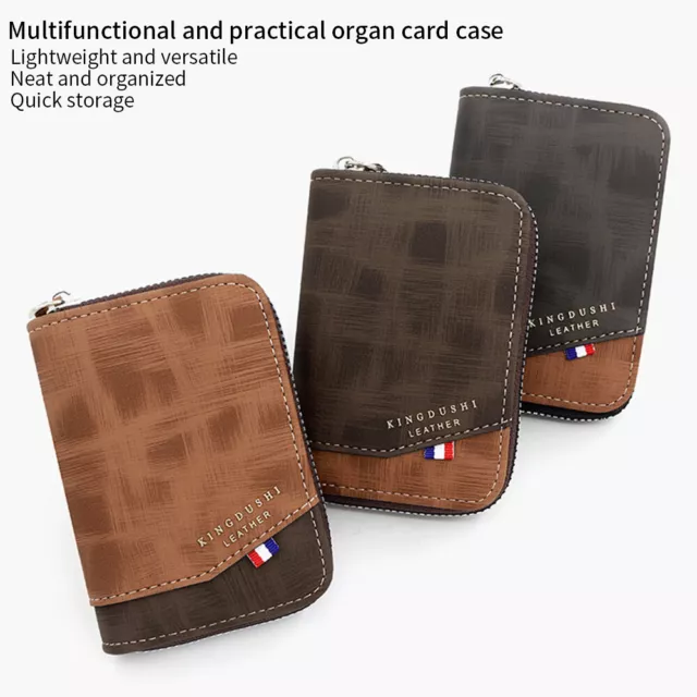 Luxury Mens RFID Blocking Leather Wallet Purse Credit Card Case Holder Security