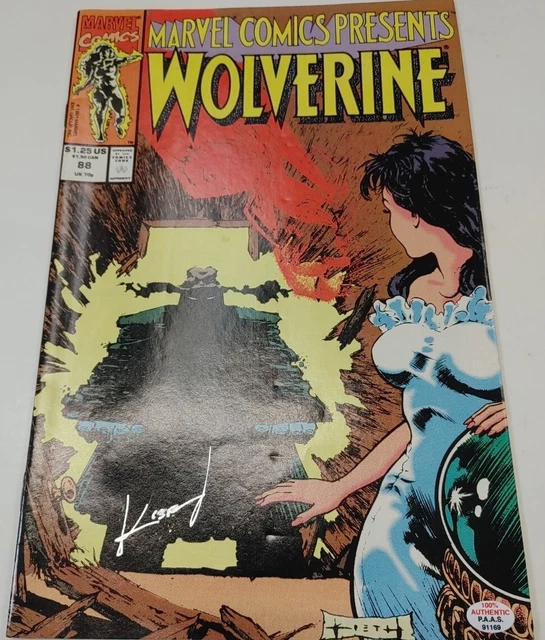 MARVEL COMICS PRESENTS Wolverine #88-1991 firmato a mano dall'artista