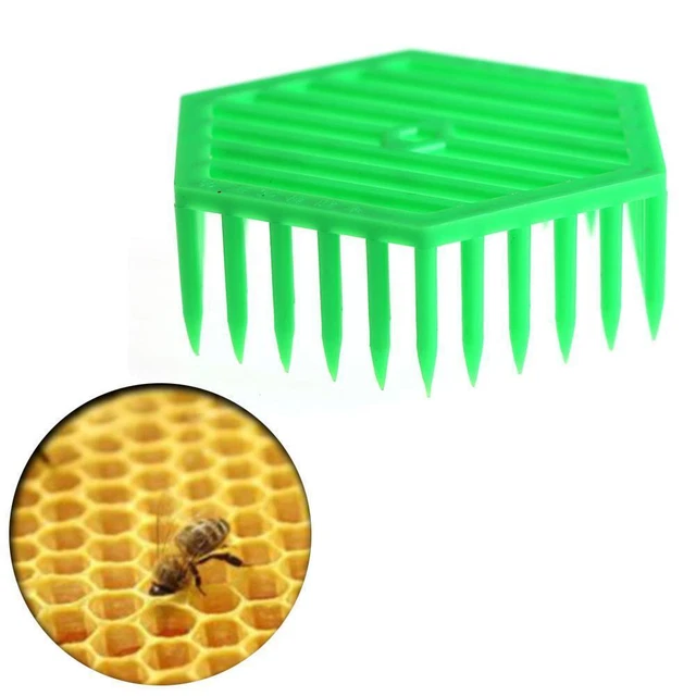 1Pc Plastic Green Queen Marker Cage Clip Bee Catcher Tool Beekeepin Hot New Y8Z7