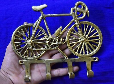 Sports Cycle Design Clothes Hanger Brass Multiple Hook Garage Home Wall Dec MJ86