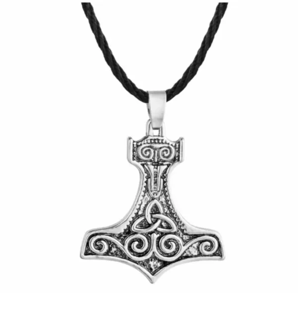 Viking Thors Hammer Rune Necklace Pendant Mjolnir Amulet Talisman Norse Pagan