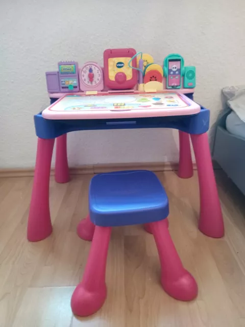 VTech Magischer Schreibtisch Spieltisch Maltisch Lila Pink Lernspielzeug