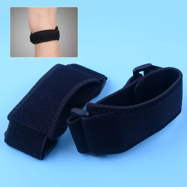 2x Patella Protector Brace Tendon Adjustable Gym Strap Band Sport Support Knee