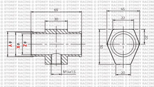 Stoney Racing 80°c Universal Radiator Fan Switch for 32mm Hose I.D. Temp Control 3