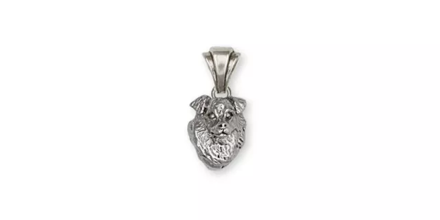 Australian Shepherd Pendant Jewelry Sterling Silver Handmade Dog Pendant AU1-P