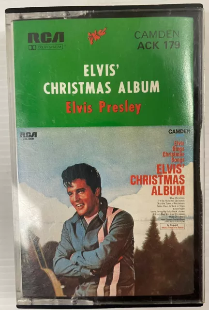 Elvis Presley Elvis’ Christmas Album Music Cassette Tape ACK 179 RCA 1973 OG