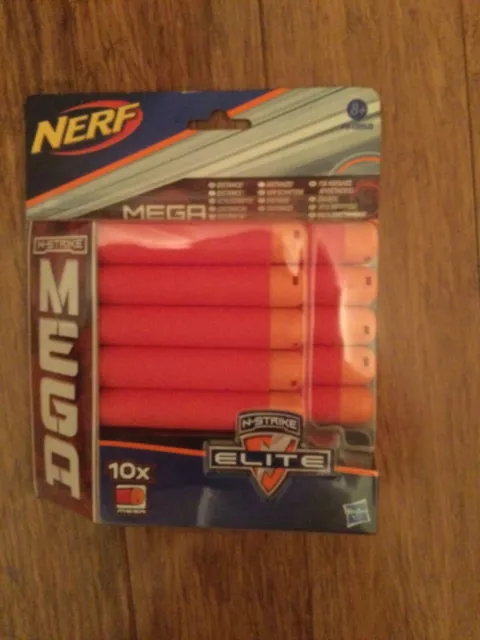 Nerf N-Strike Elite Mega Foam Darts / Bullets Refill 10 Pack - New
