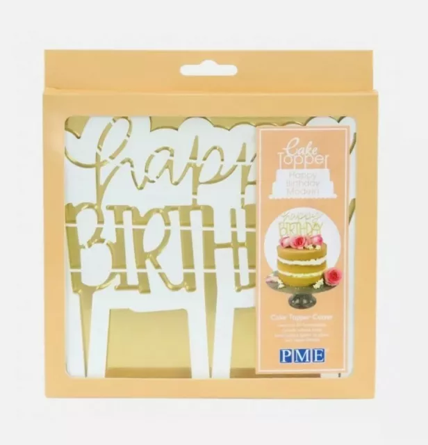 PME Sugarcraft Happy Birthday Modern Cake Topper Cutter