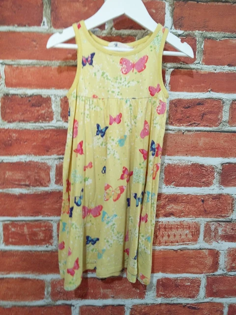 Pacchetti Ragazze Età 4-5 Anni H&M M&S Abiti Estivi Cuori Farfalla Bambini 110Cm 3