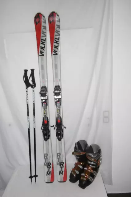 Völkl " Rtm " Top Ski Allround Carver 170 Cm + Head Skischuhe Gr:43