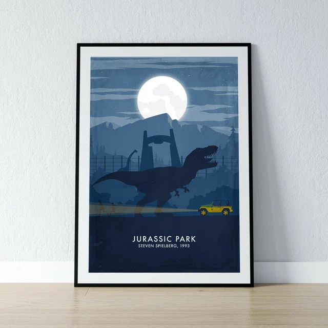 JURASSIC PARK POSTER A3 & A4 Minimalist Movie Poster Prints Movie