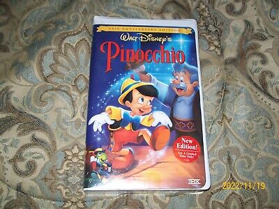 Pinocchio (60Th Anniversary Edition) Walt Disney, On Vhs (Brand New Sealed)
