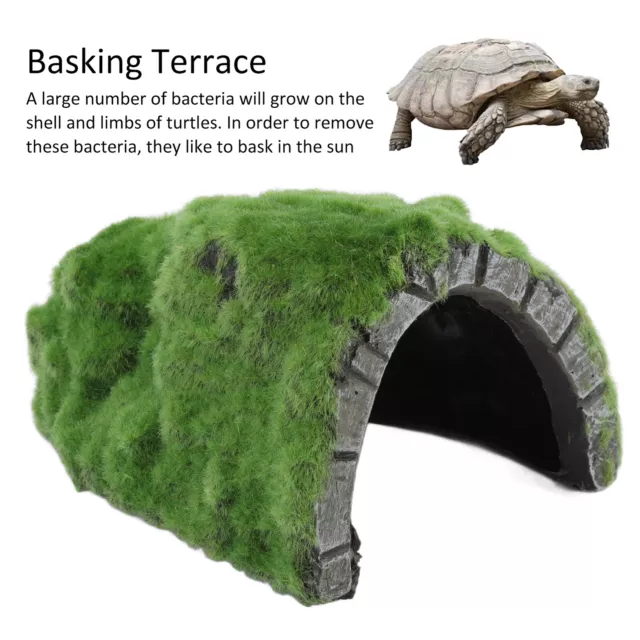 Turtle Hideout Rock Resin Basking Terrace Add Different Scenery Reptile Rock