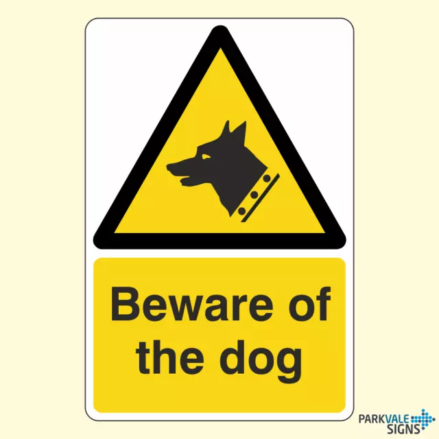 Beware Of The Dog Sign